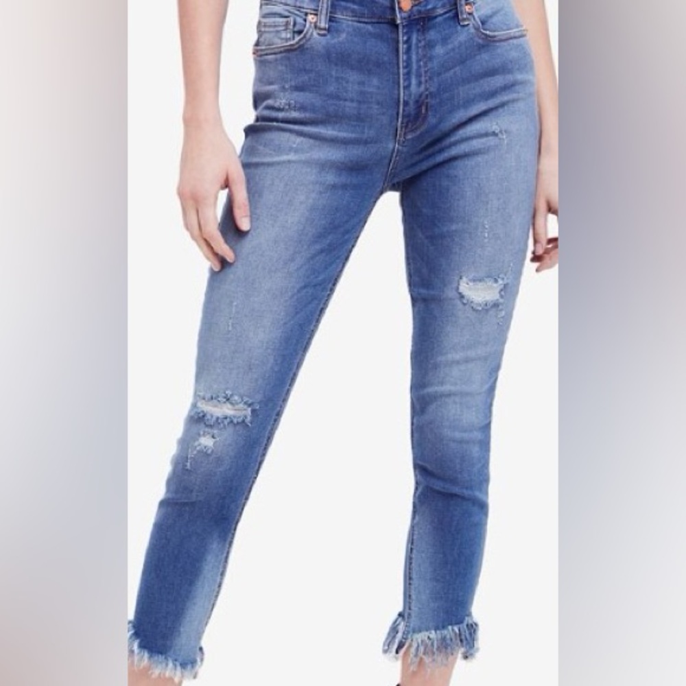 We The Free great heights skinny jeans in light blue